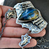 Pendant, Blue Flame, Superstions & Lore, Labradorite