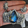Pendant, Blue Flame, Superstions & Lore, Labradorite