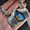 Pendant, Blue Flame, Superstions & Lore, Labradorite