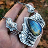 Pendant, Blue Flame, Superstions & Lore, Labradorite