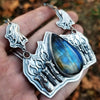 Pendant, Blue Flame, Superstions & Lore, Labradorite