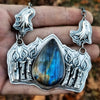 Pendant, Blue Flame, Superstions & Lore, Labradorite