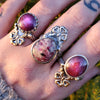 Size 9 - Star Ruby, Sterling and Fine Silver and Brass Ring