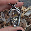 Thread to the Underworld! Pyrite, Garnet, Diamond, Sapphire Coffin