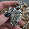 Thread to the Underworld! Pyrite, Garnet, Diamond, Sapphire Coffin