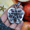 Pendant, Sacred Apple, Garnet and Spinel