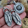 Pendant, Fairy Cat, Aquamarine Fish Offering