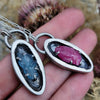 Pendant, Fairy Cat, Aquamarine Fish Offering