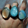 Size 8, Heart of the Mountain Rings, Aquamarine