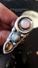 SIZE 7.5, Color-Of-The-Clouds, Dreamscape, Moonstone/Tourmaline/Pink Opal
