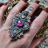 Size 6.5, Oceans of Time.. Ruby and Garnets