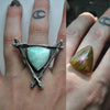 Custom Order!! Purple Labradorite, Witching Woods Ring OR Necklace, Sterling and Fine Silver
