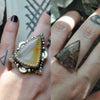Custom Order!! SUPER SEVEN, Divination Ring, Sterling and Fine Silver and Brass