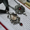 The Bloofer Lady, Pendant, Dracula, Garnet and Moonstone