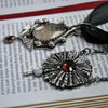 Sweet Lucy, Pendant, Dracula, Garnet in quartz and Garnet