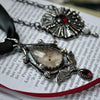 The Bloofer Lady, Pendant, Dracula, Garnet and Moonstone