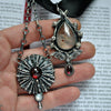 Sweet Lucy, Pendant, Dracula, Garnet in quartz and Garnet